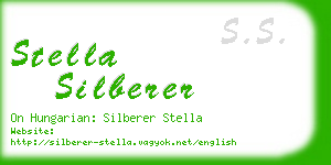 stella silberer business card